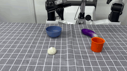 Grasp the Chinese-named baozi into the blue bowl demo.